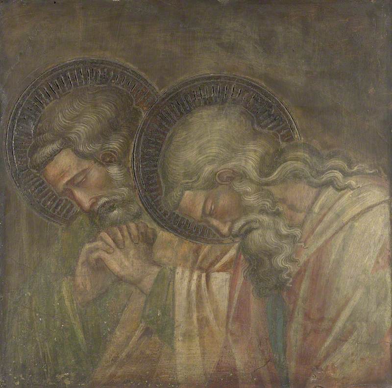Deux personnes en deuil auréolées - Spinello Aretino
