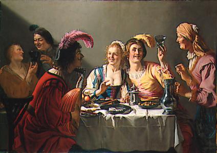 Un festin de mariage - Gerrit van Honthorst