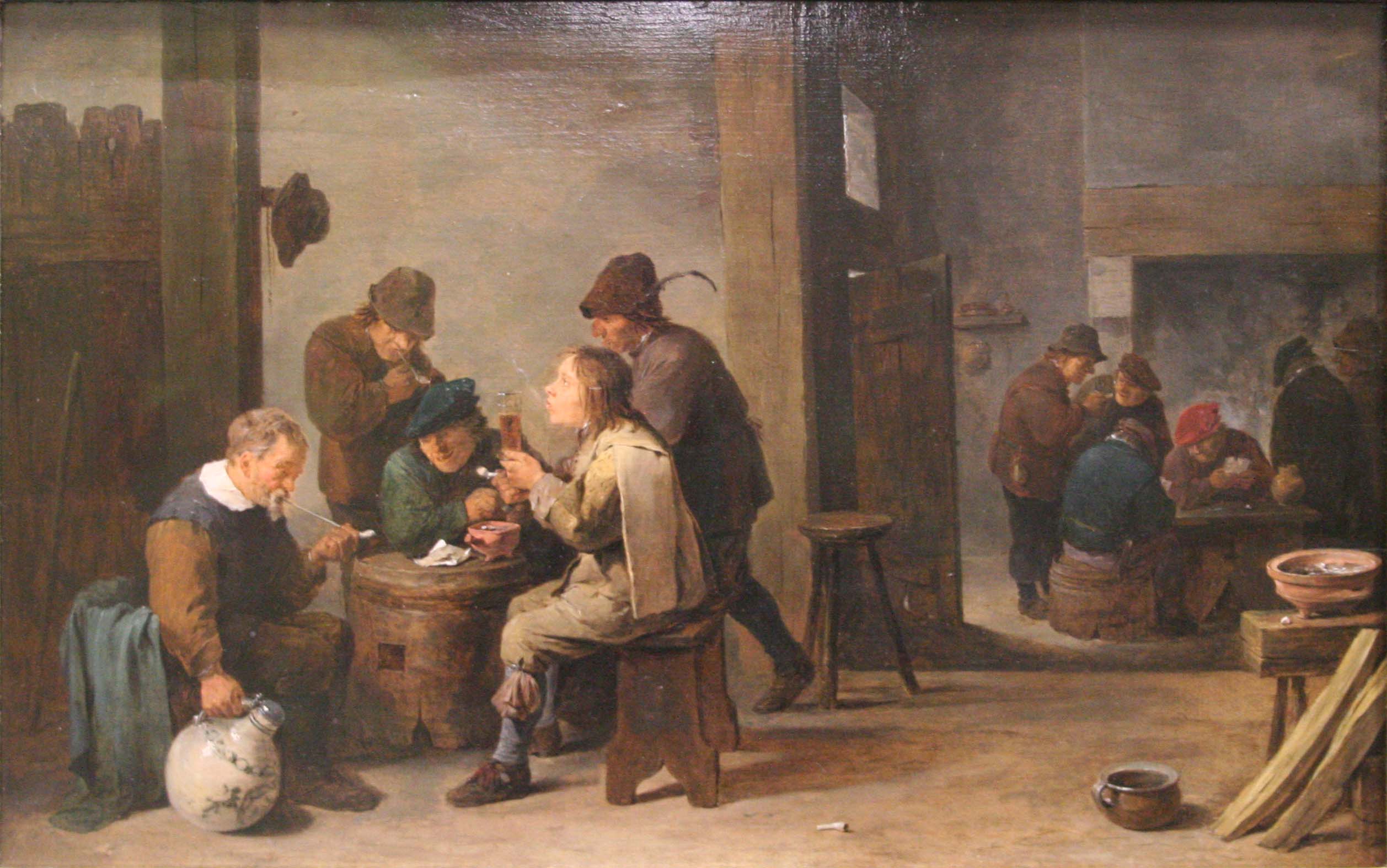 Tabagie (Les amusements des matelots) - David Teniers le Jeune