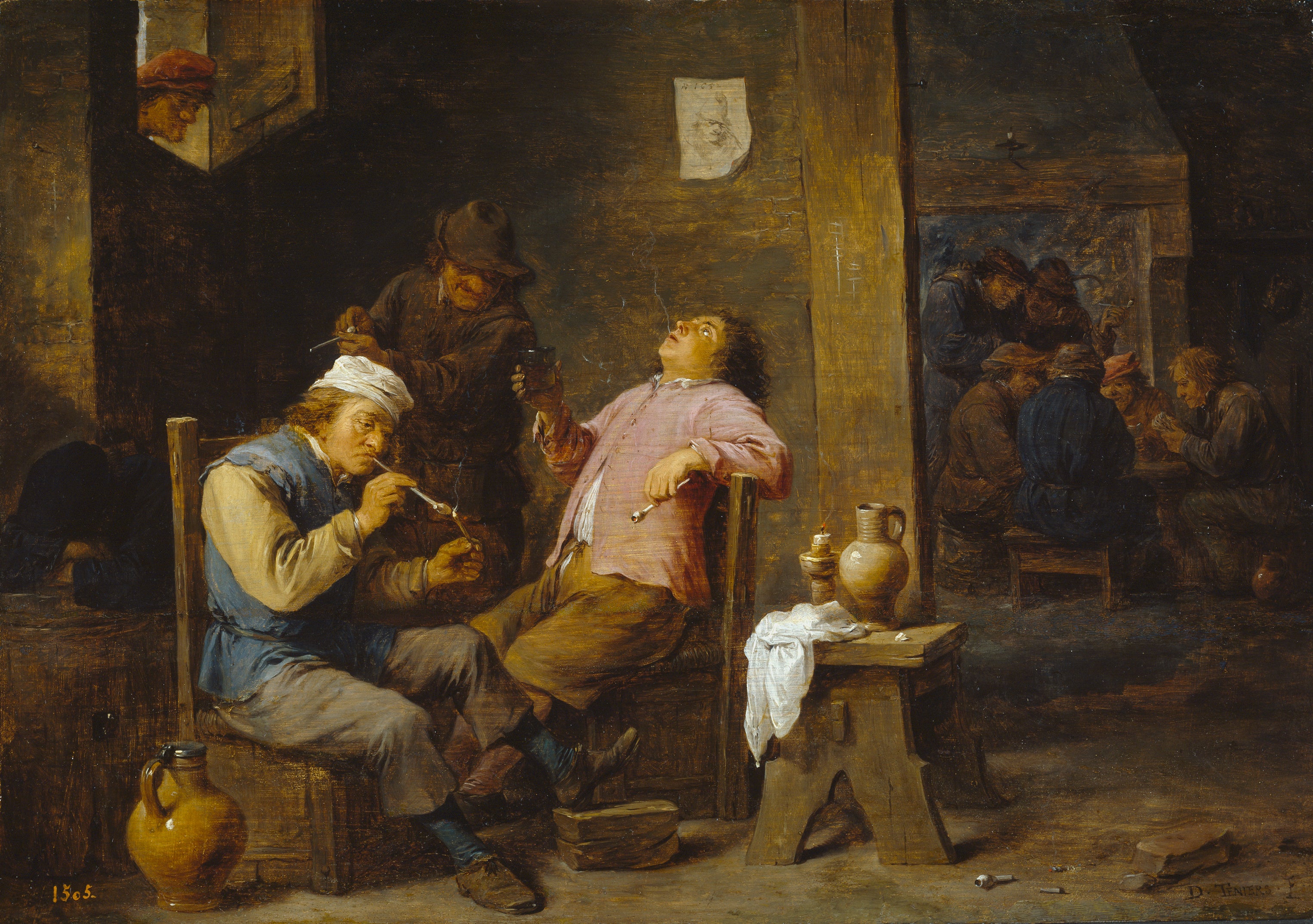 Fumeurs et buveurs - David Teniers le Jeune