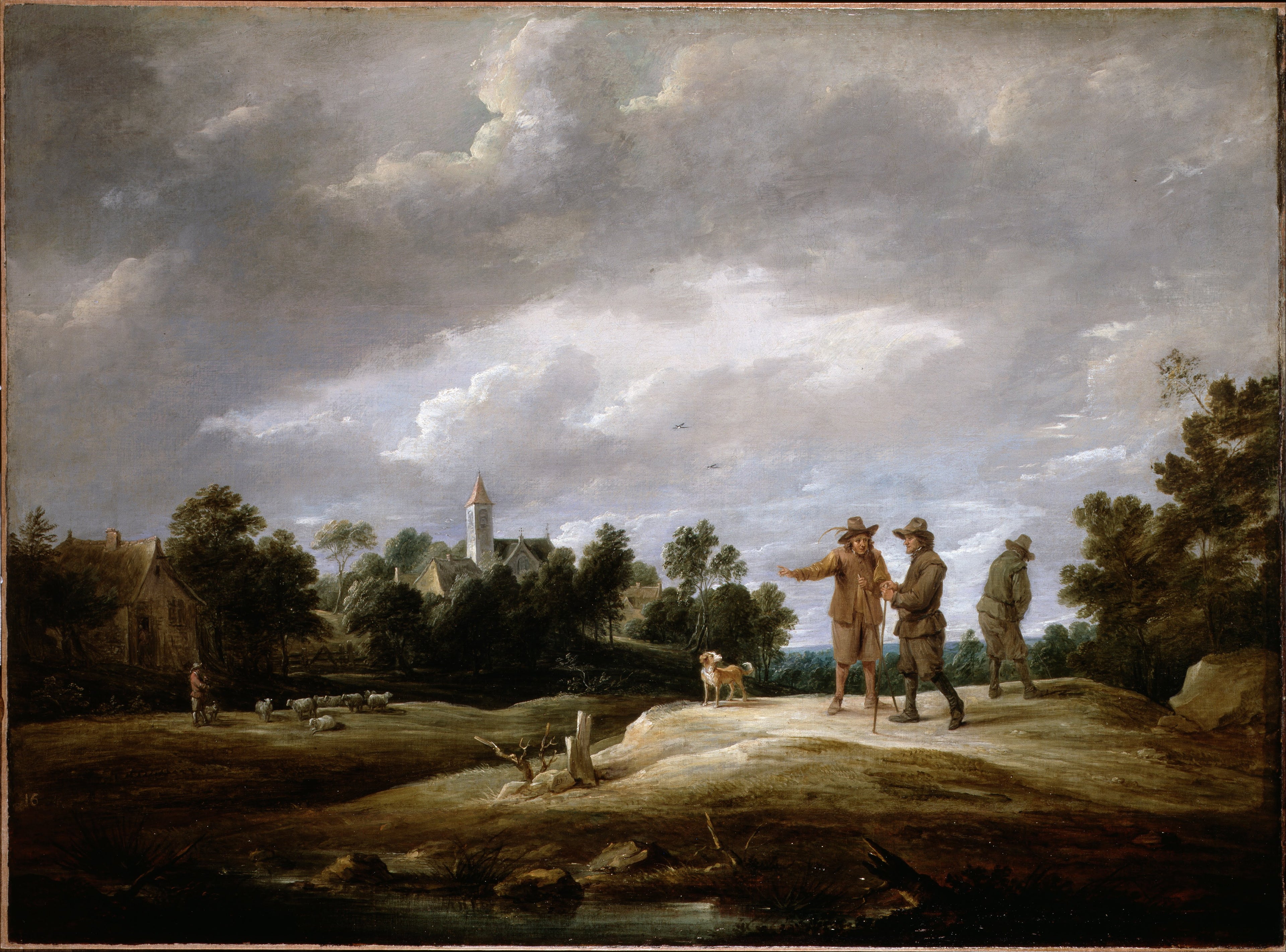 Paysans conversant - David Teniers le Jeune
