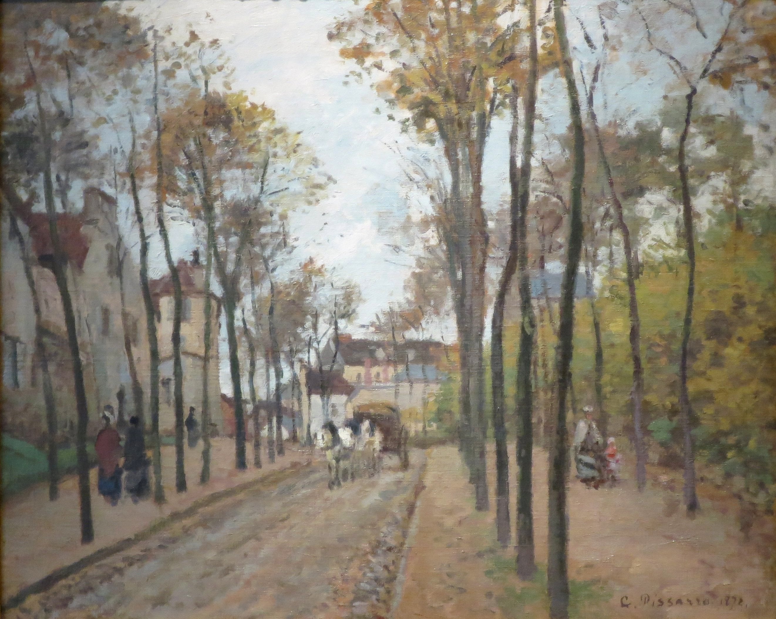 Reproduction du tableau « Le boulevard des Fossés, Pontoise - Camille Pissarro » par Alpha Reproduction en peinture à l’huile