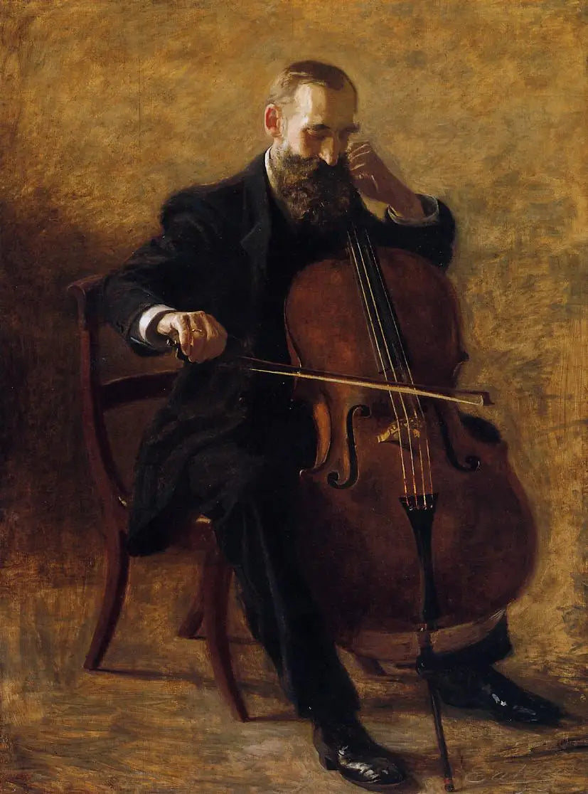 Le violoncelliste - Thomas Eakins - Alpha Reproduction