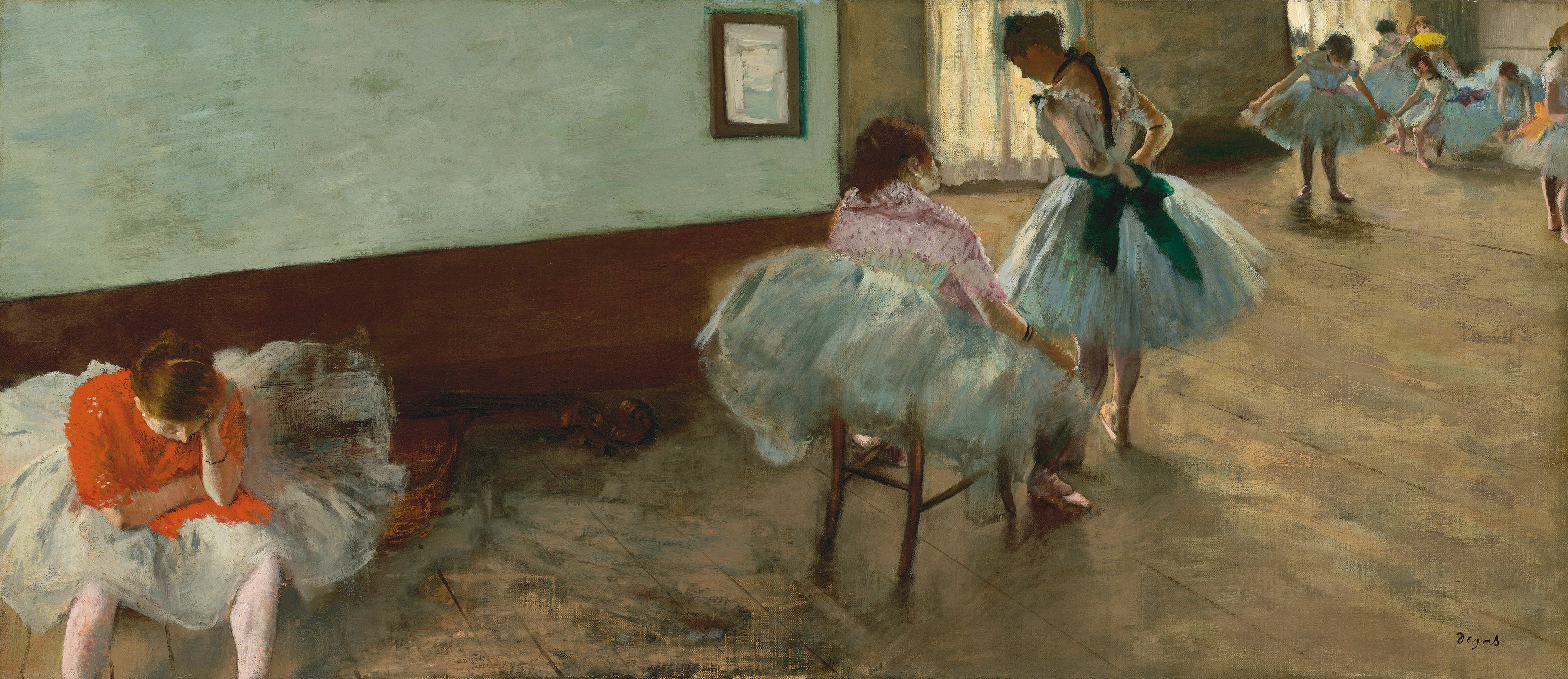 Reproduction du tableau « La Leçon de danse - Edgar Degas » par Alpha Reproduction en peinture à l’huile