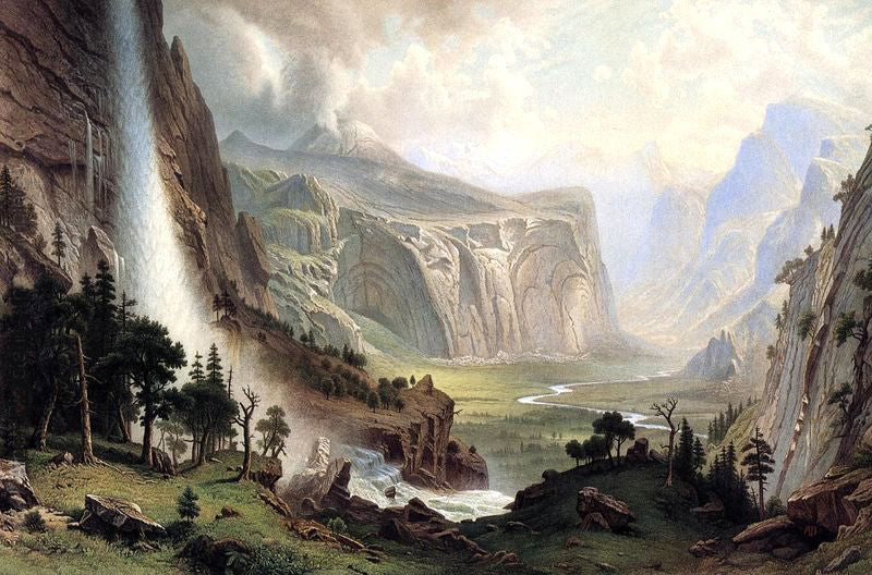 Les dômes du Yosemite - Albert Bierstadt