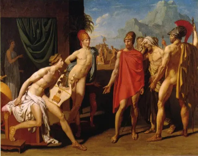 Achille recevant les ambassadeurs d’Agamemnon - Jean-Auguste-Dominique Ingres - Alpha Reproduction