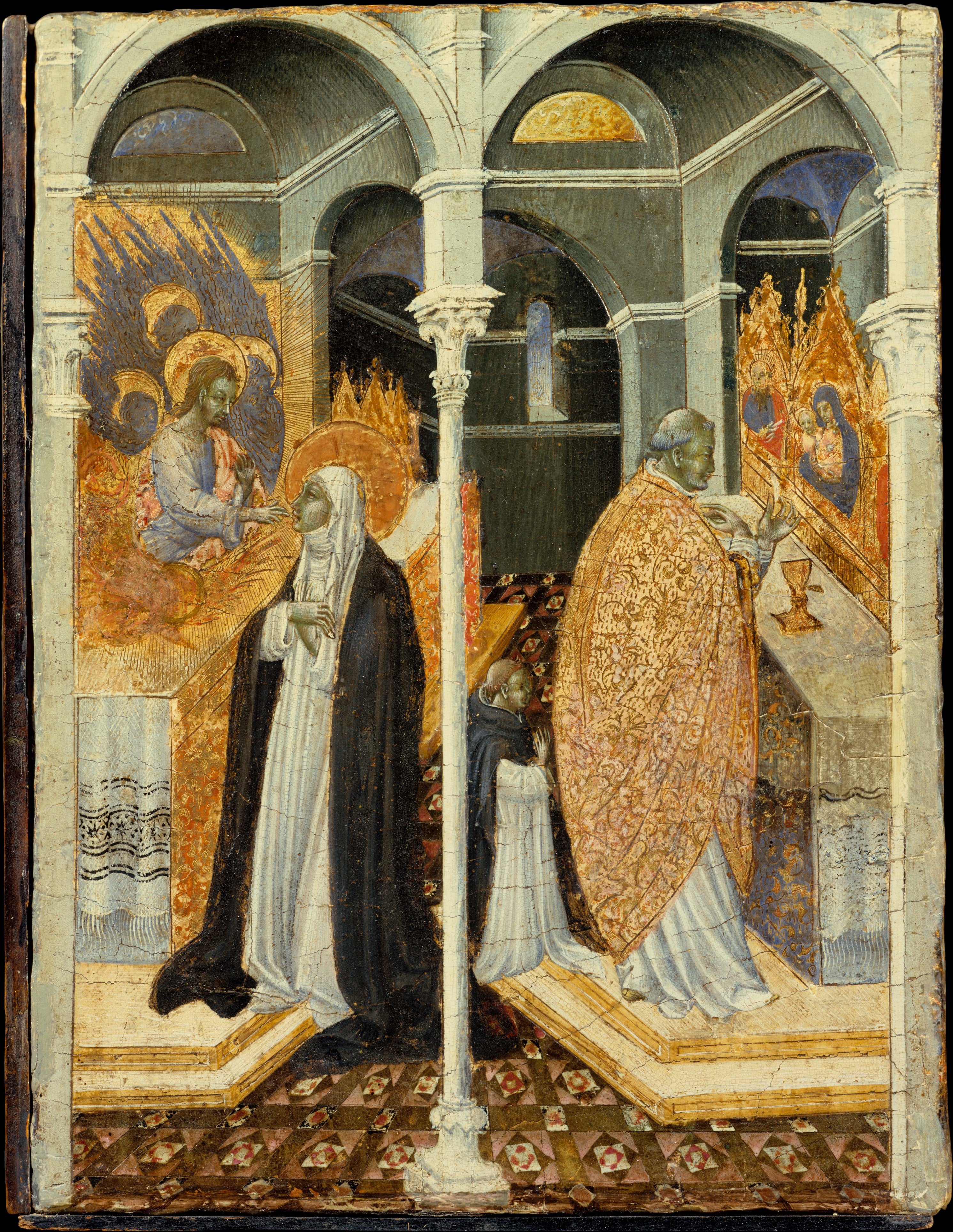 La communion miraculeuse de sainte Catherine de Sienne - Giovanni di Paolo