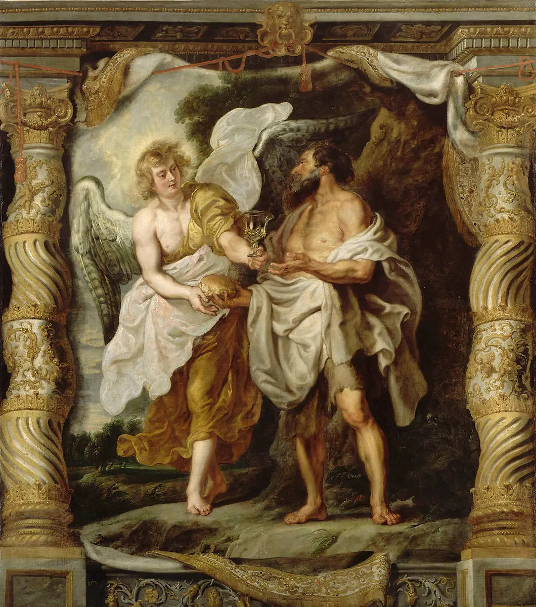 Le prophète Élie et l’Ange dans le désert - Peter Paul Rubens - Alpha Reproduction