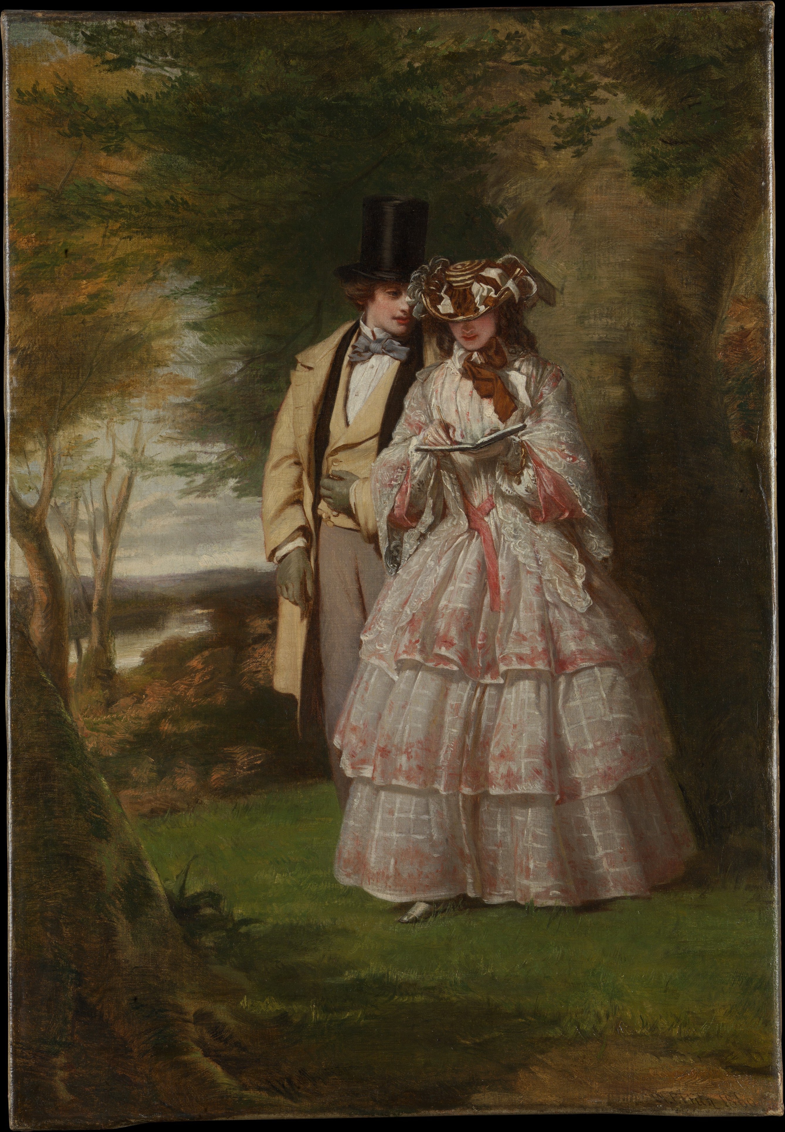 Les deux figures centrales de « Derby Day » - William Powell Frith