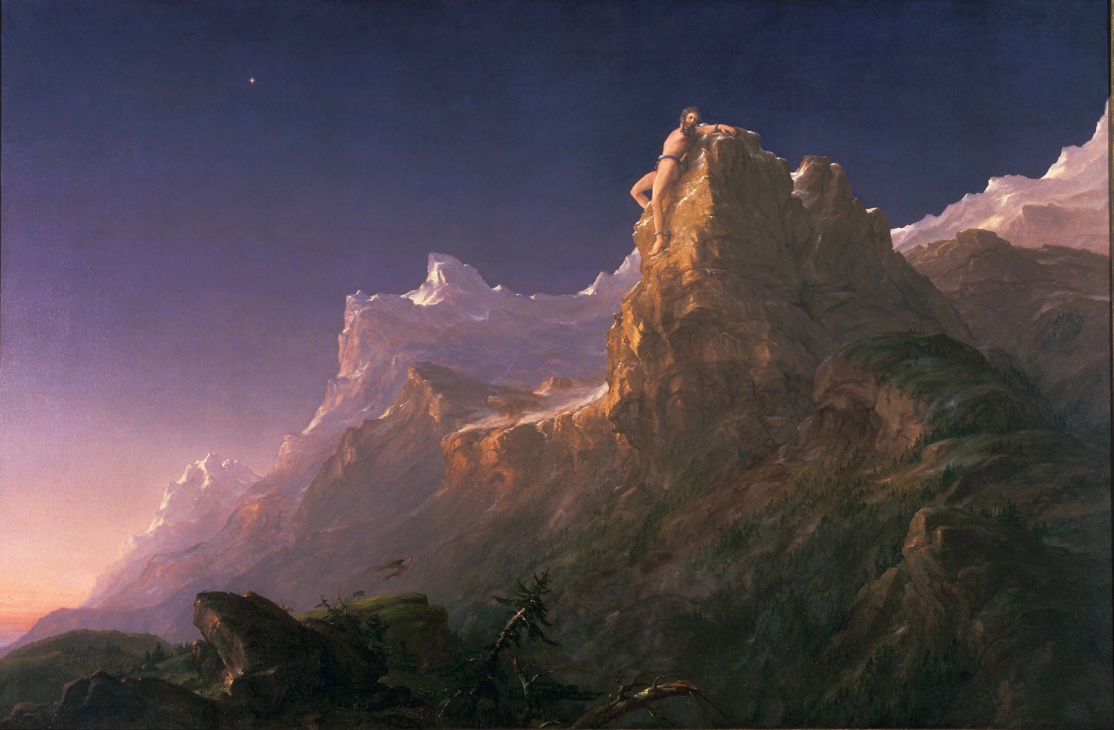 Prométhée enchaîné - Thomas Cole