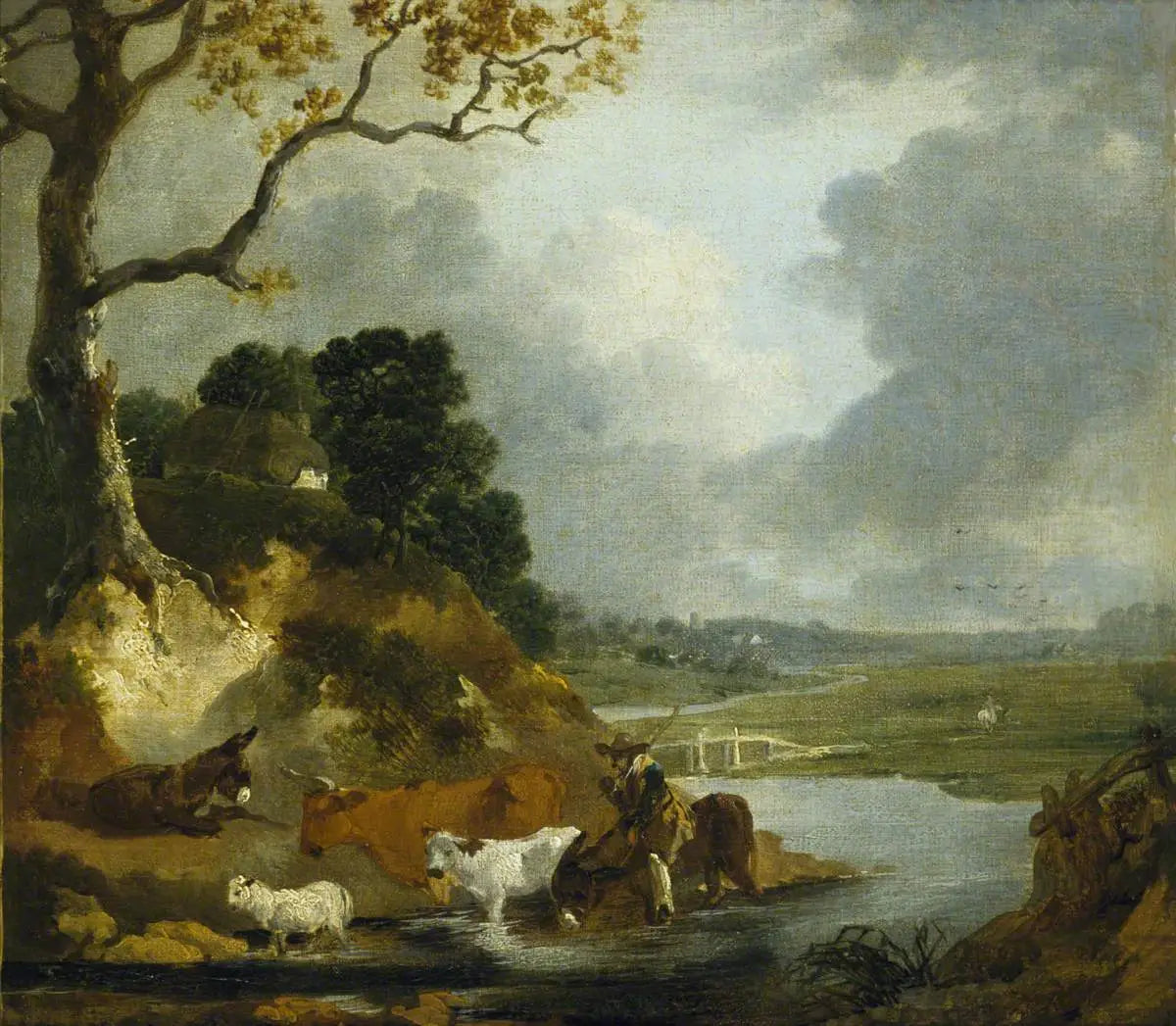 Traversée du gué - Thomas Gainsborough - Alpha Reproduction