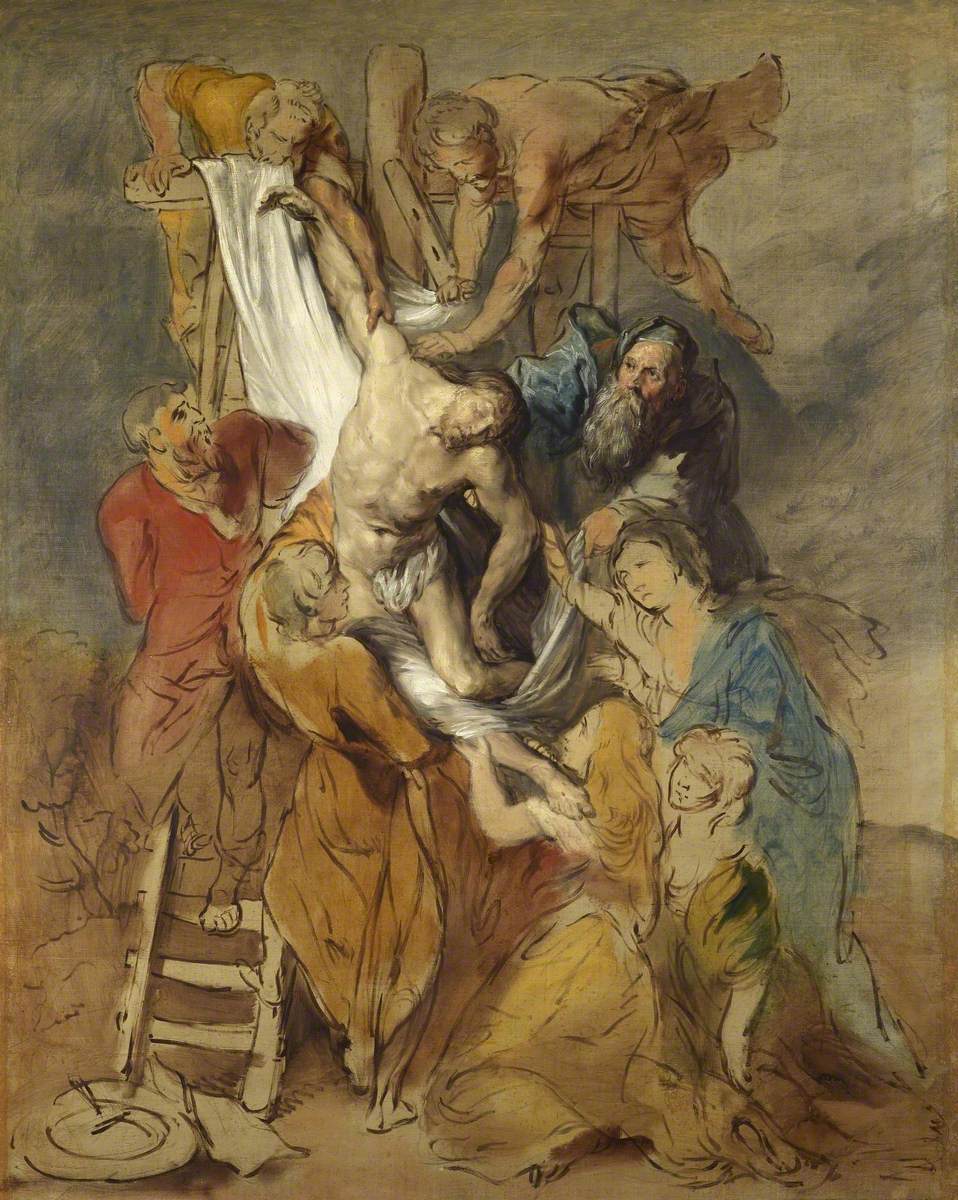 Descente de Croix (d'après Pierre Paul Rubens) - Thomas Gainsborough