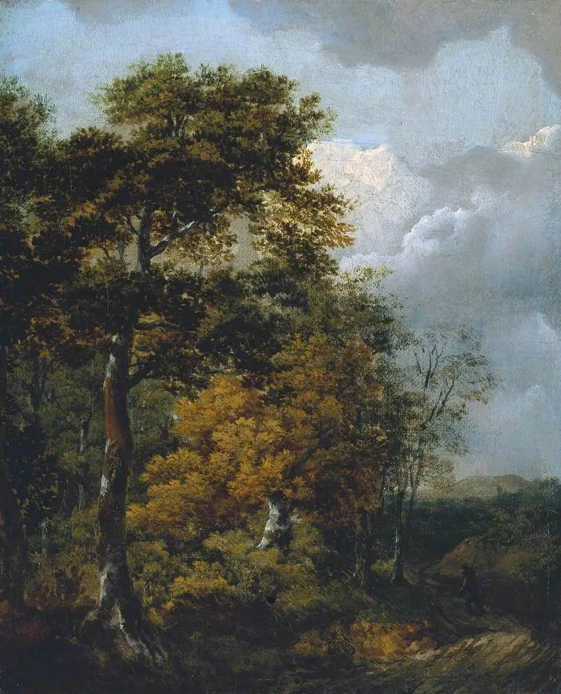 Paysage avec un paysan sur un chemin - Thomas Gainsborough - Alpha Reproduction