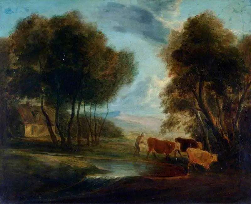 Paysage avec des vaches - Thomas Gainsborough - Alpha Reproduction