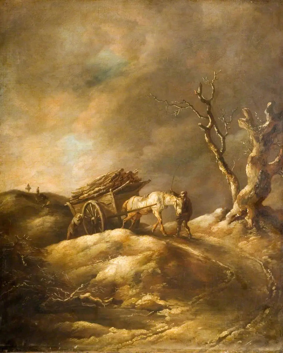 Scène d’hiver avec cheval et charrette - Thomas Gainsborough - Alpha Reproduction