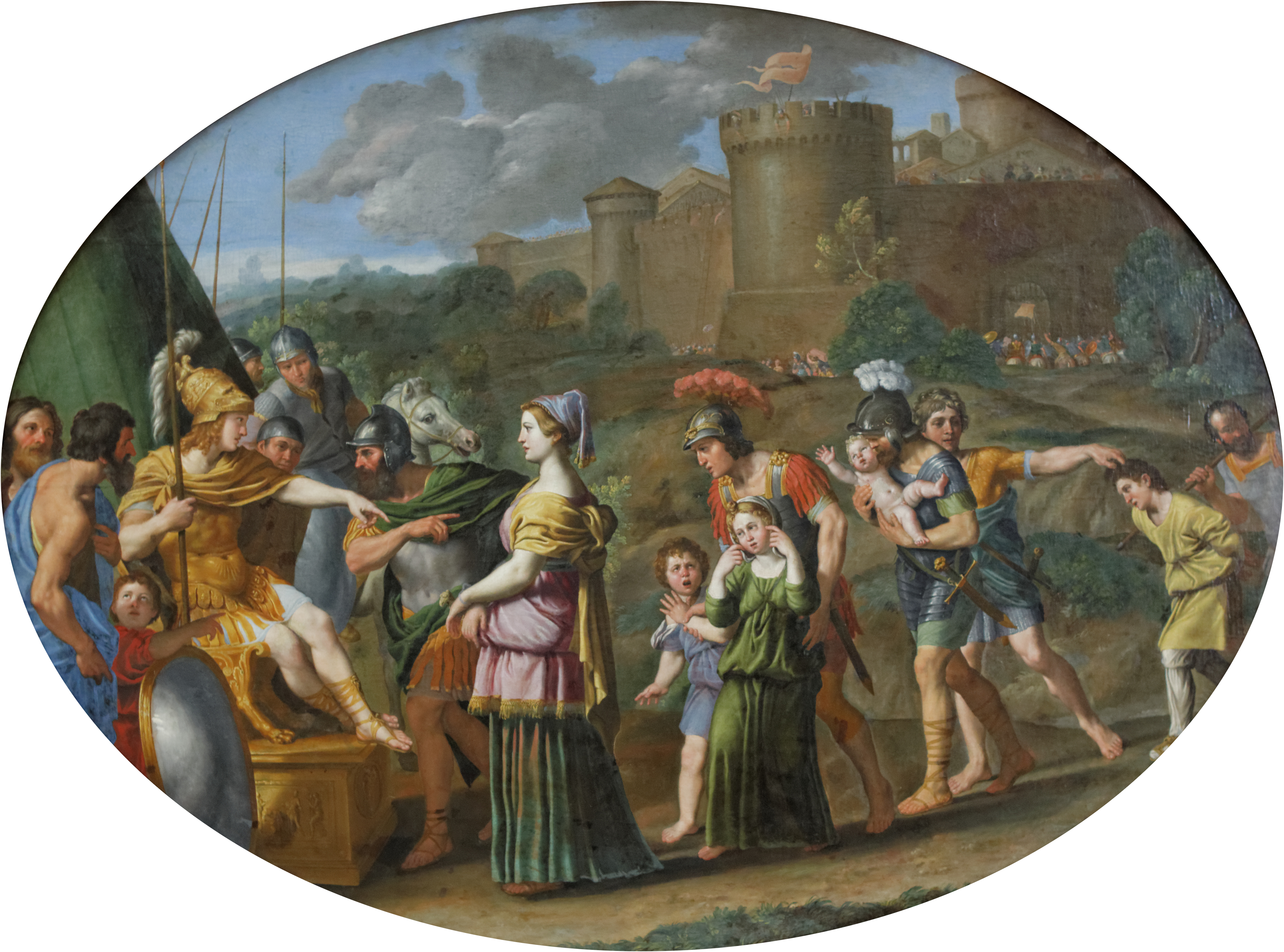 Timoclée captive amenée devant Alexandre - Domenichino