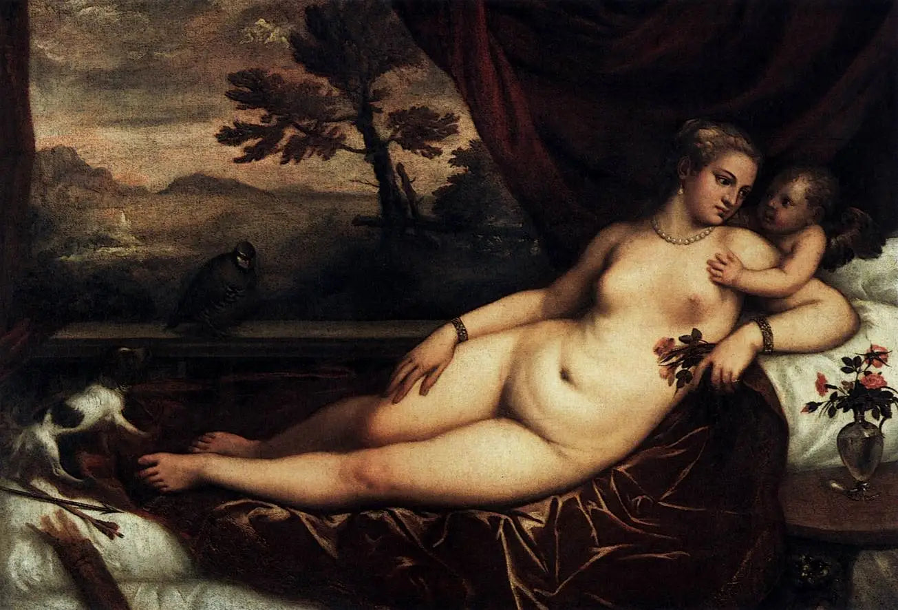 Vénus avec Cupidon - Titian - Alpha Reproduction