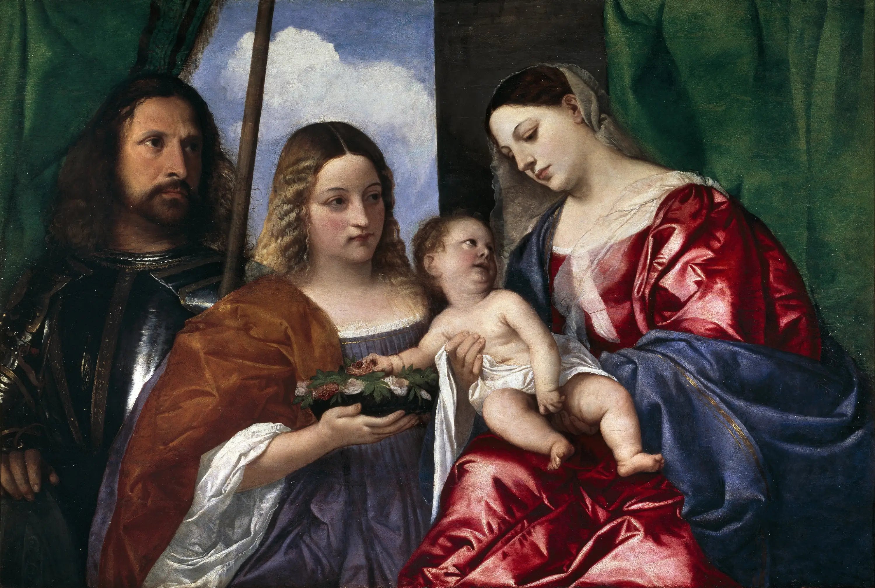 La Vierge à l’Enfant avec les saints Dorothée et Georges - Titian - Alpha Reproduction