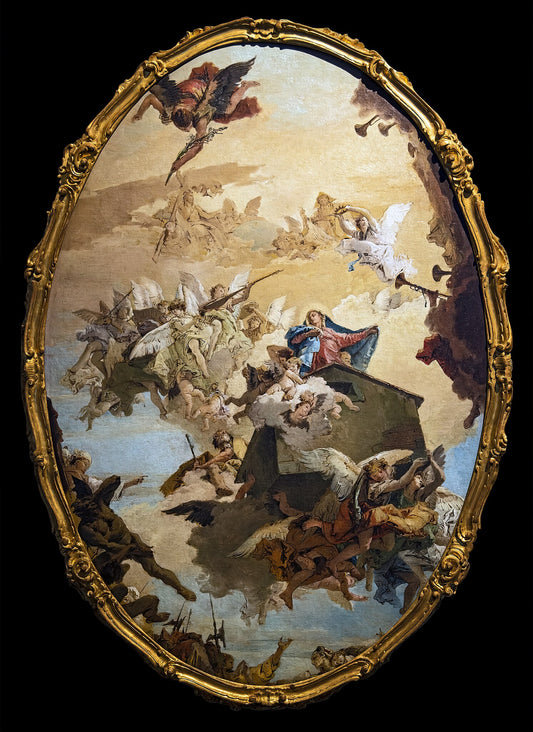 Reproduction du tableau « Transport de la maison de Lorette - Giovanni Battista Tiepolo » par Alpha Reproduction en peinture à l’huile