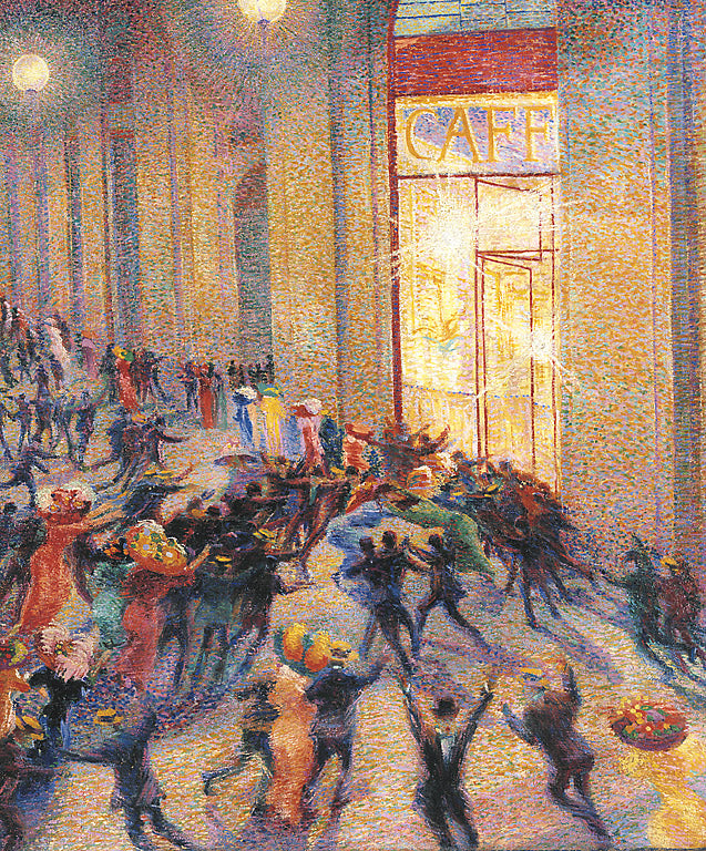 Émeute dans la galerie - Umberto Boccioni