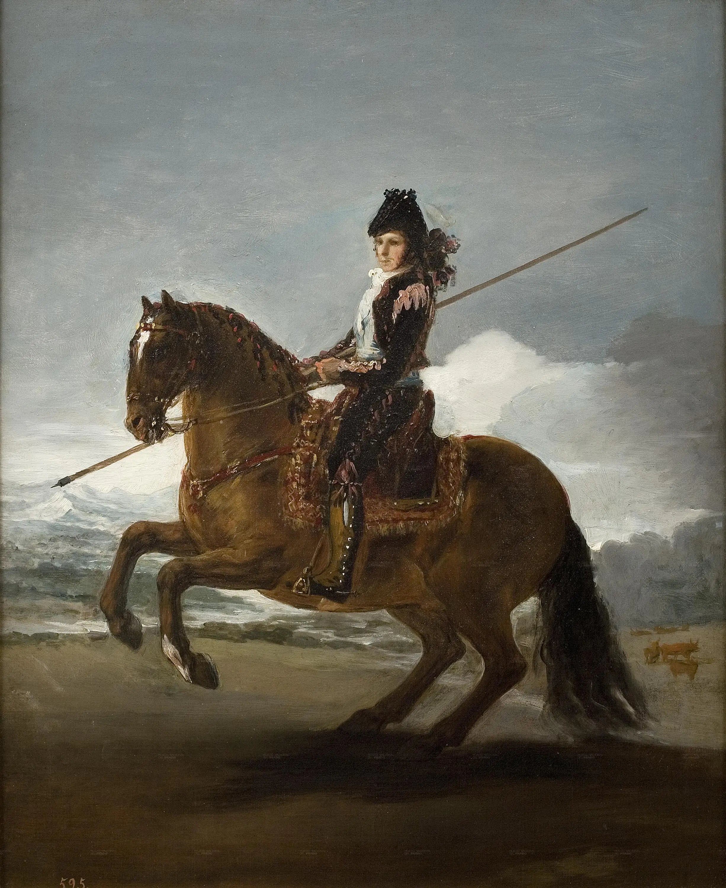 Reproduction du tableau « Un Garrochista - Francisco de Goya » par Alpha Reproduction en peinture à l’huile