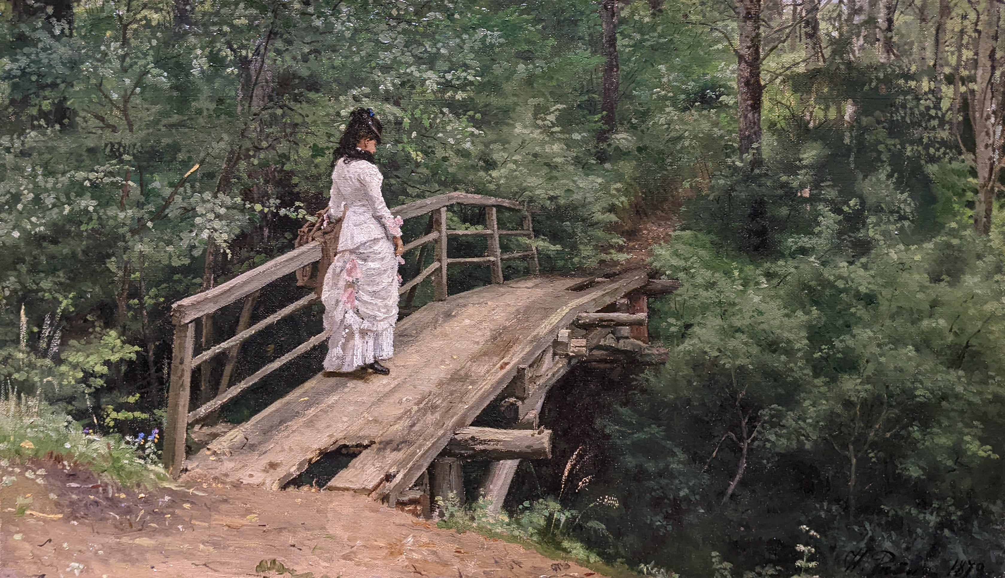 Véra Répine promenante au parc d'Abramtsevo - Ilya Repin