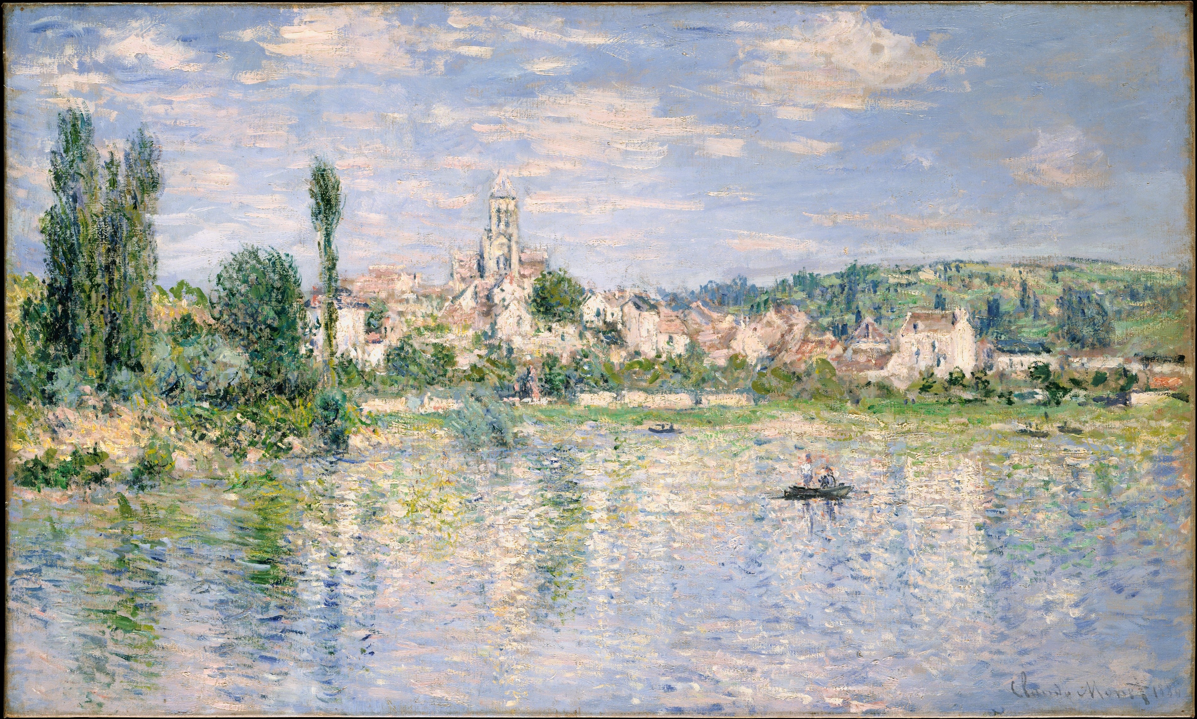 Reproduction du tableau « Vétheuil in Summer - Claude Monet » par Alpha Reproduction en peinture à l’huile