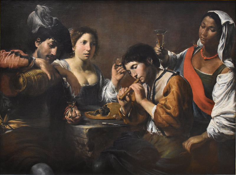 Réunion dans un cabaret - Valentin de Boulogne