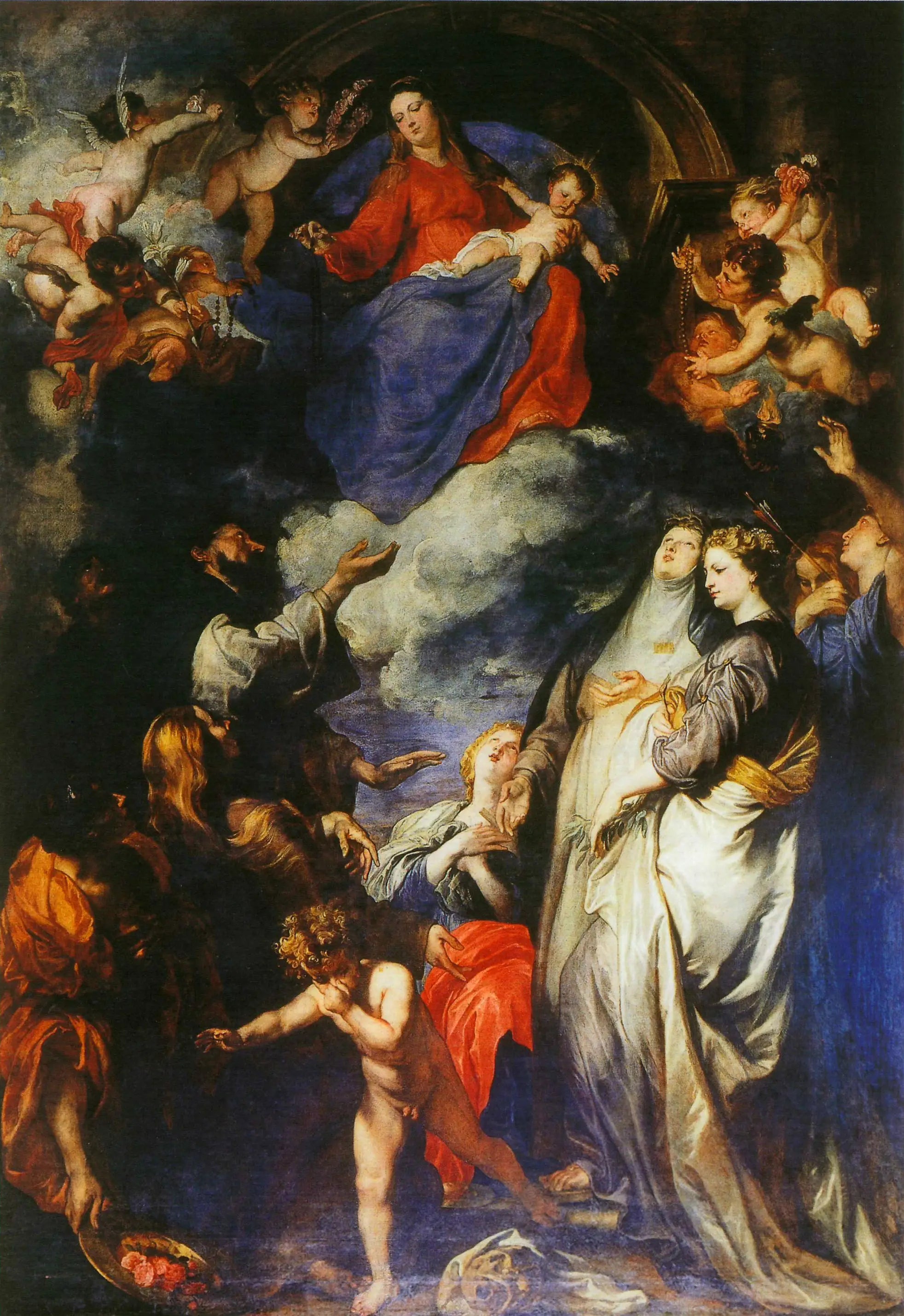 La Vierge du Rosaire - Antoine van Dyck - Alpha Reproduction