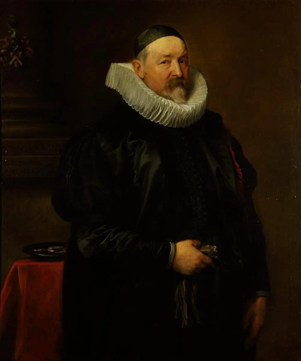 Portrait de l’aumônier de la ville d’Anvers Adriaen Stevens âgé de 68 ans - Antoine van Dyck - Alpha Reproduction