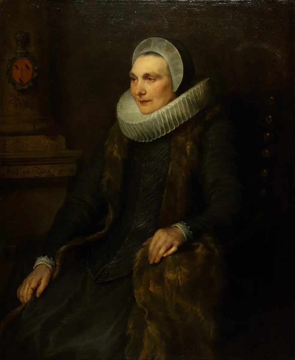 Portrait de Maria Bosschaert épouse d’Adriaen Stevens - Antoine van Dyck - Alpha Reproduction