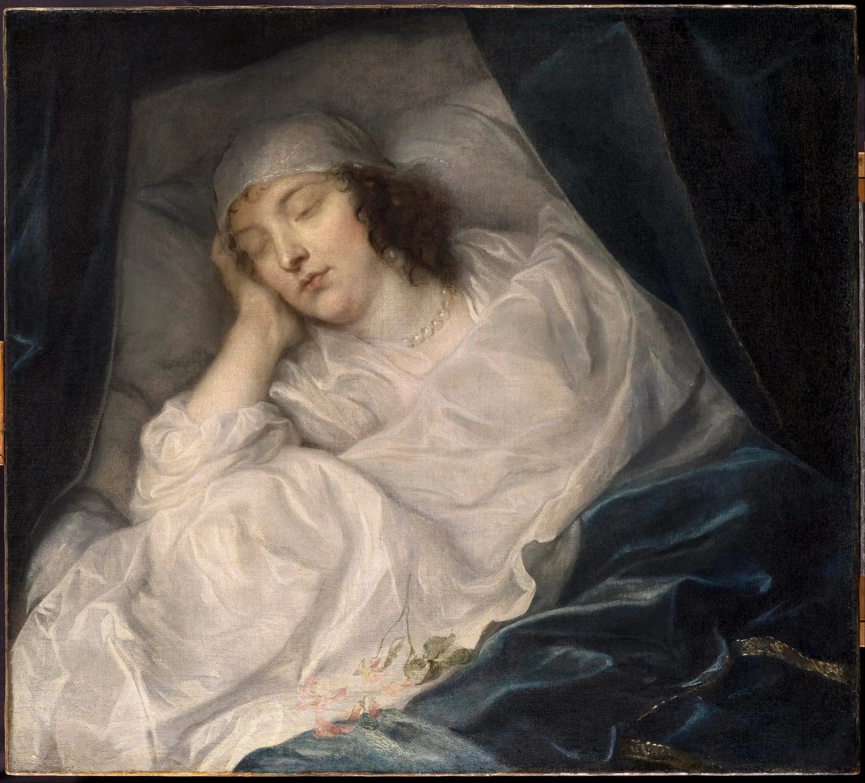 Venetia Lady Digby sur son lit de mort - Antoine van Dyck - Alpha Reproduction