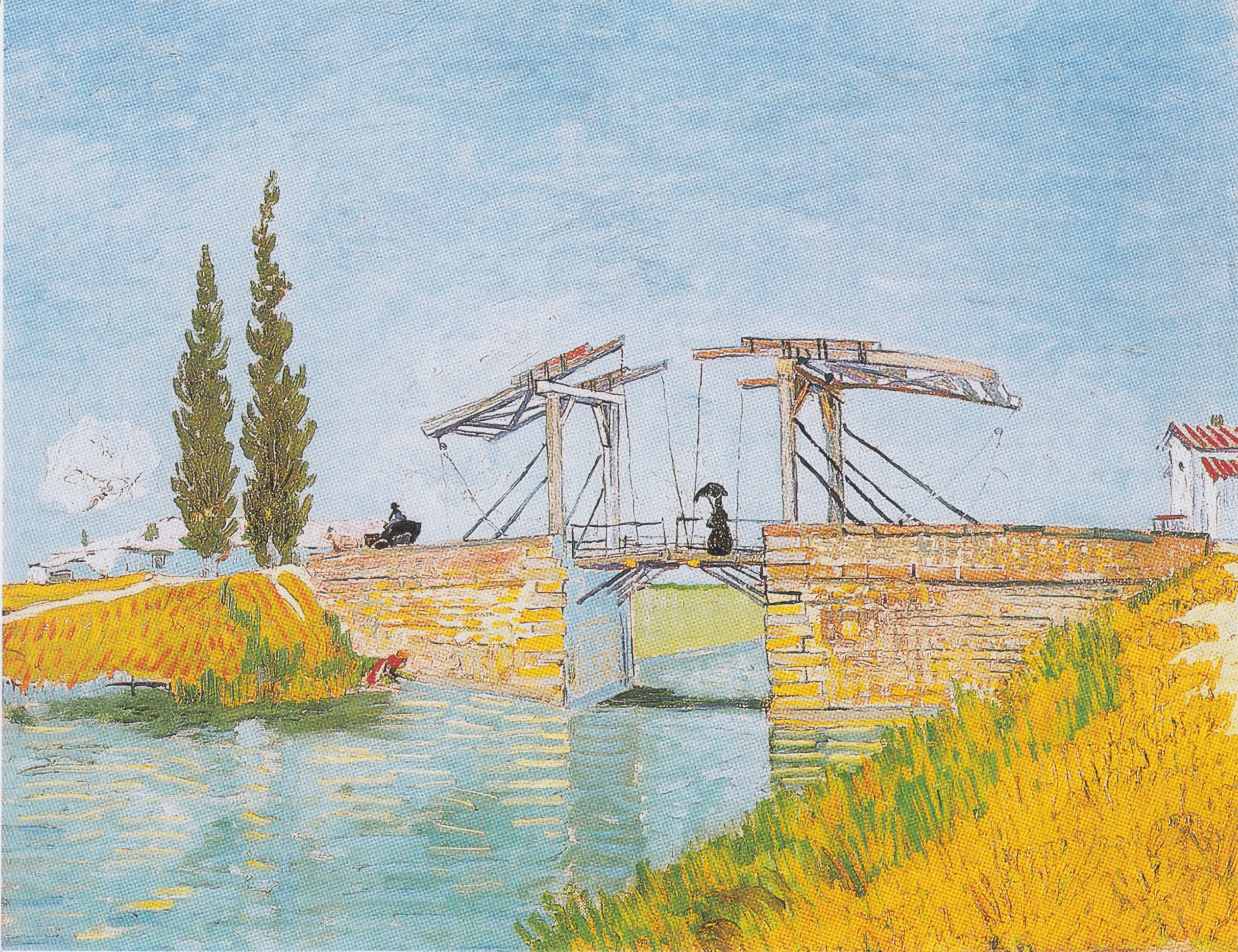 Reproduction du tableau « Le pont Langlois à Arles - Vincent van Gogh » par Alpha Reproduction en peinture à l’huile