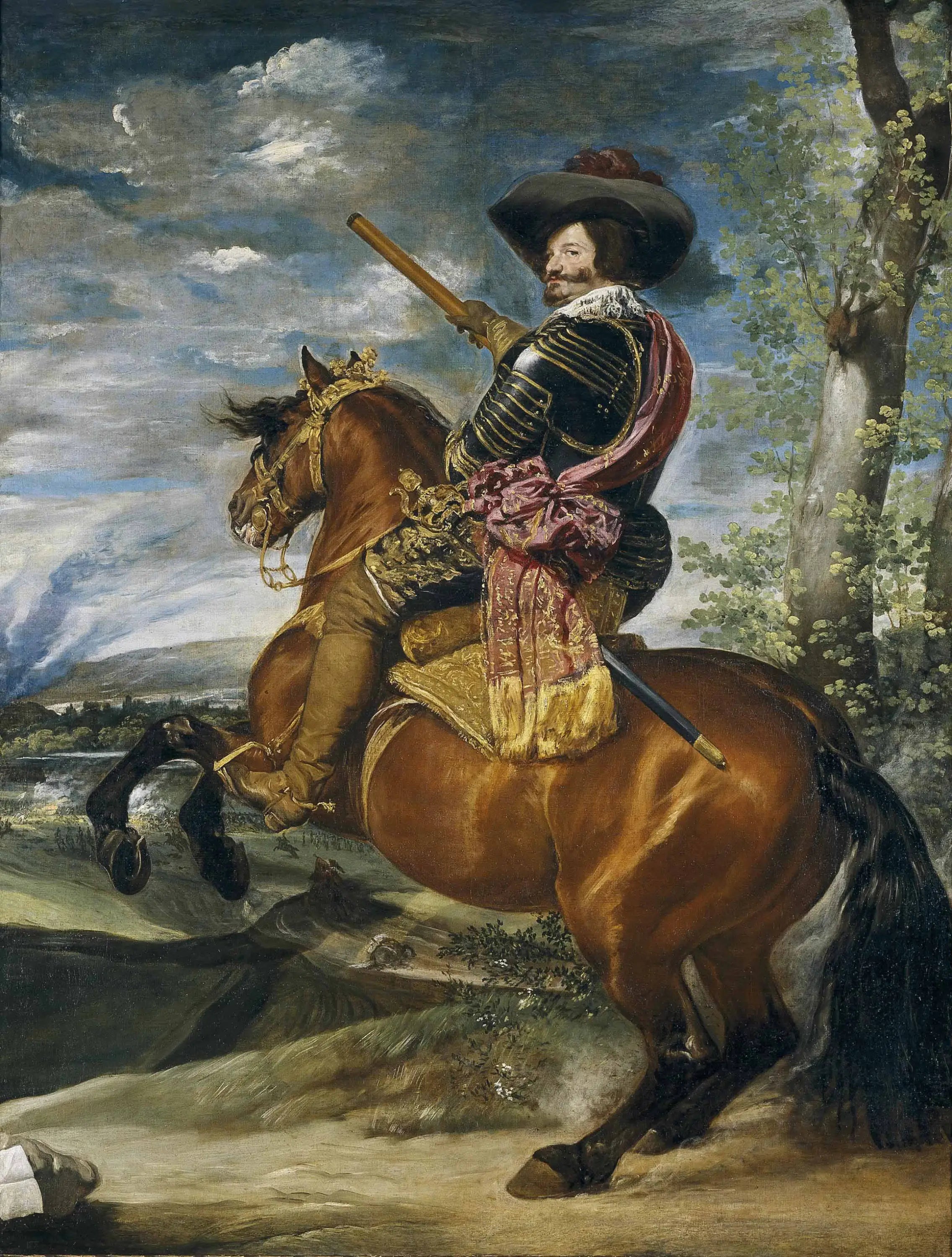 Gaspar de Guzmán comte-duc d’Olivares à cheval - Diego Velázquez - Alpha Reproduction