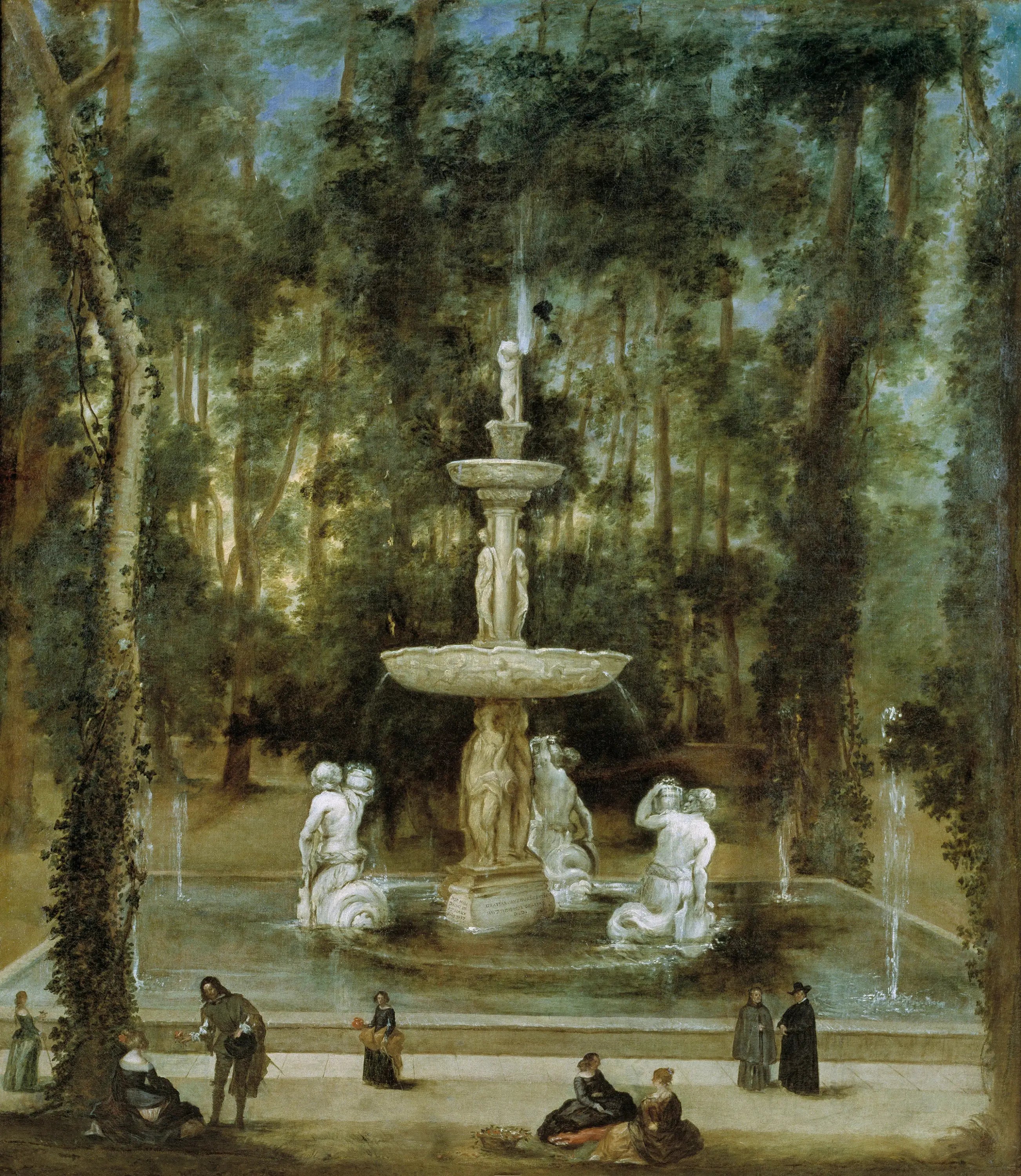 La fontaine des Tritons dans le jardin de l’île Aranjuez - Diego Velázquez - Alpha Reproduction