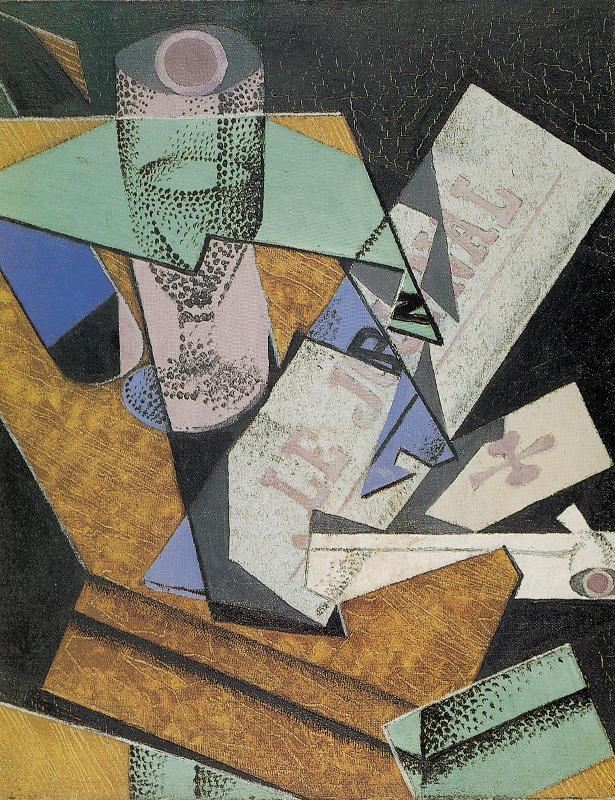 Verre et Journal - Juan Gris