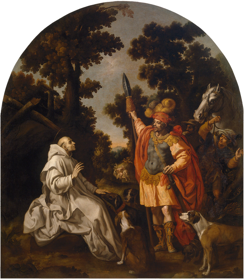 Saint Bruno rencontre le comte de Sicile et de Calabre - Vincenzo Carducci