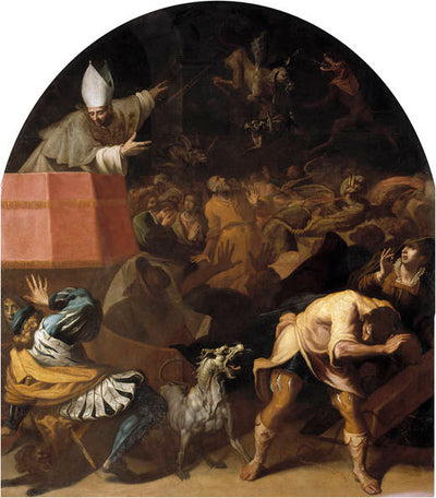 Étienne de Châtillon, évêque de Diè, prêchant au peuple - Vincenzo Carducci