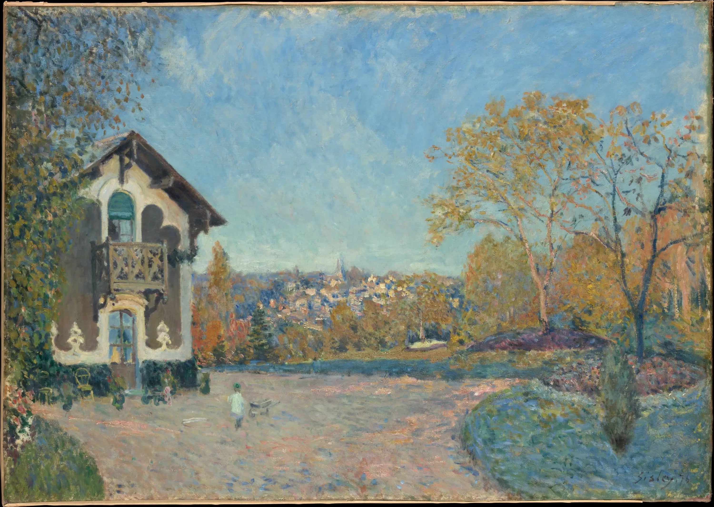 Reproduction du tableau « Vue de Marly-le-Roi depuis Cœur-Volant - Alfred Sisley » par Alpha Reproduction en peinture à l’huile