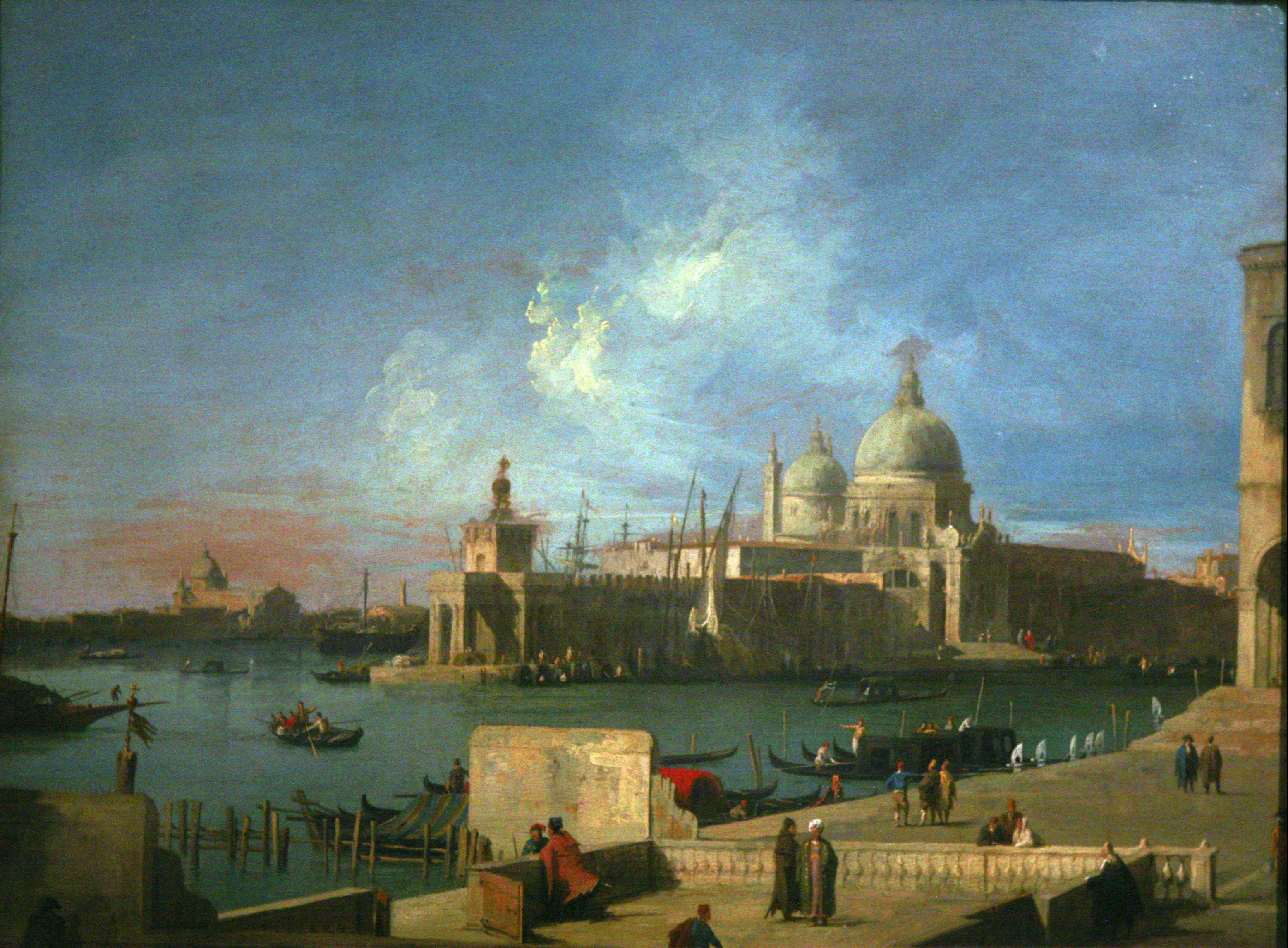Vue de Santa Maria della Salute, depuis l'entrée du Grand Canal - Canaletto