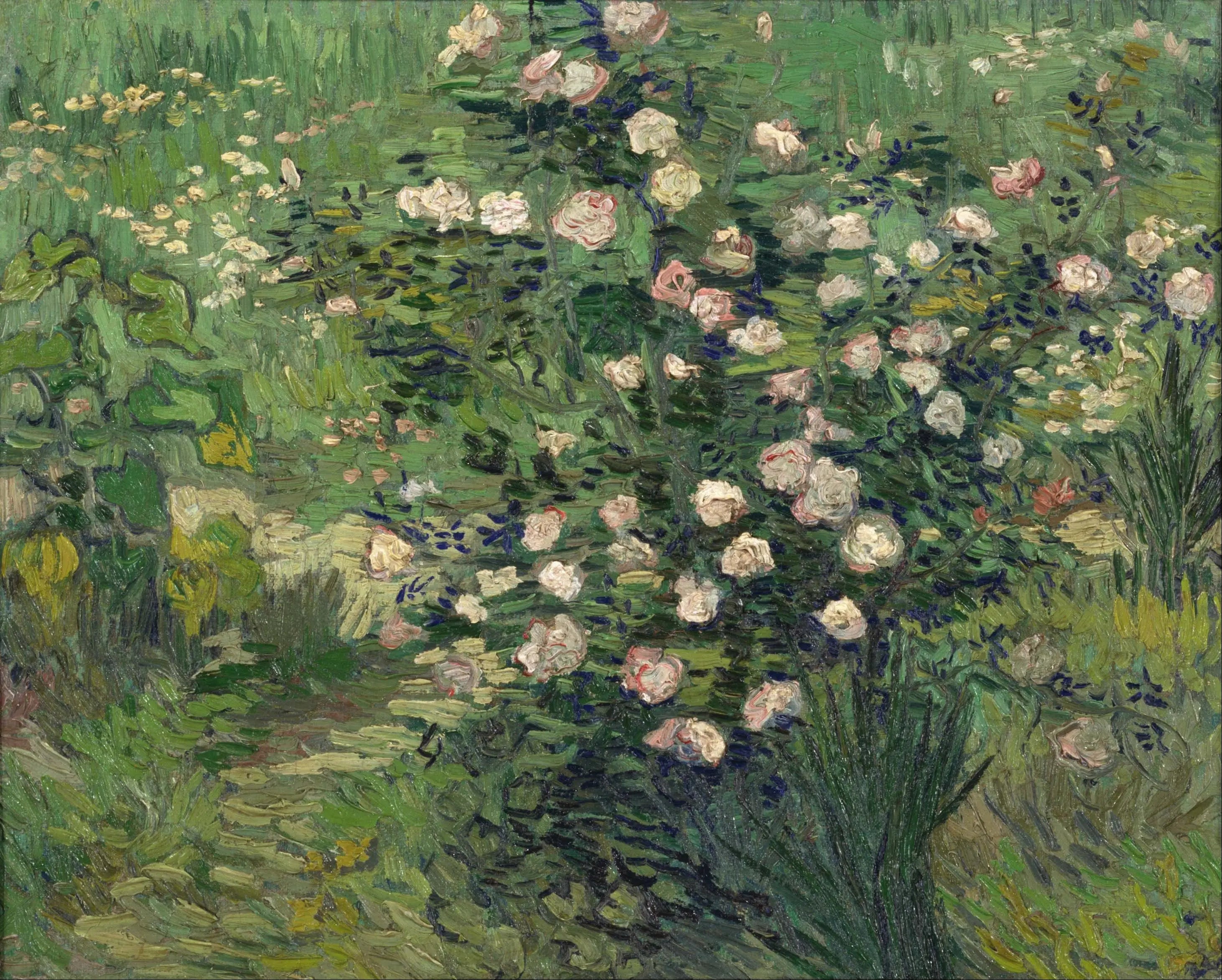 Reproduction du tableau « Roses - Vincent van Gogh » par Alpha Reproduction en peinture à l’huile