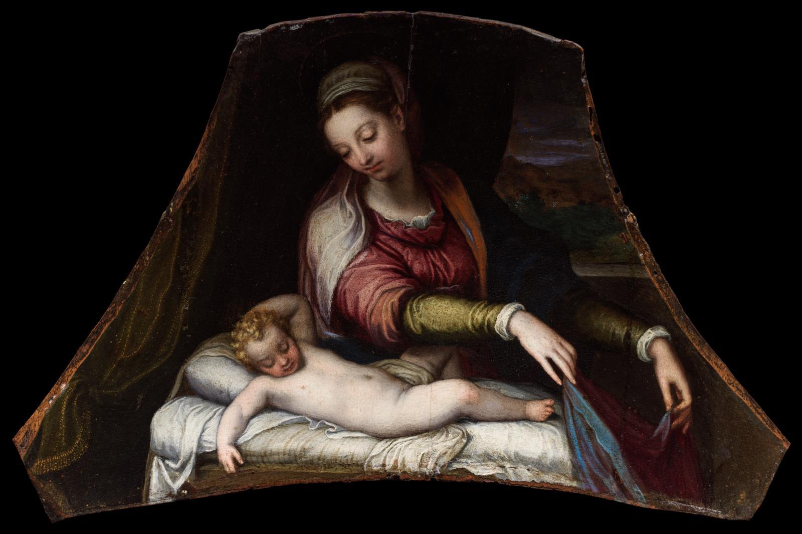 La Vierge adorant l'Enfant Jésus endormi - Lavinia Fontana