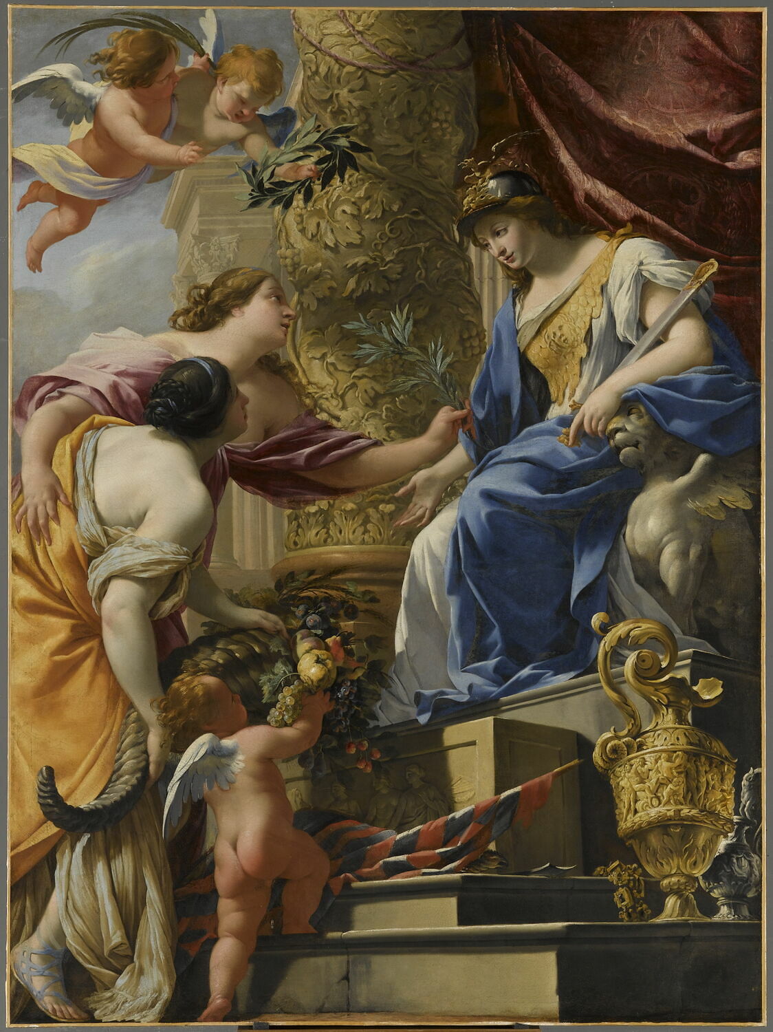 La Prudence amène la Paix et l'Abondance - Simon Vouet
