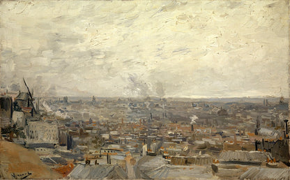 🏙️ נוף לפריז ממונמארטר – וינסנט ואן גוך (1886)