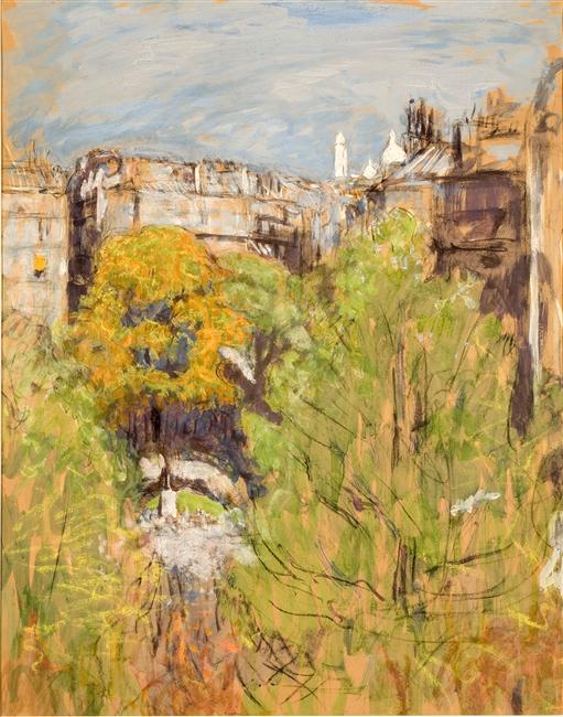 Le Sacré-Cœur vu de l'appartement de l'artiste, place Vintimille - Édouard Vuillard