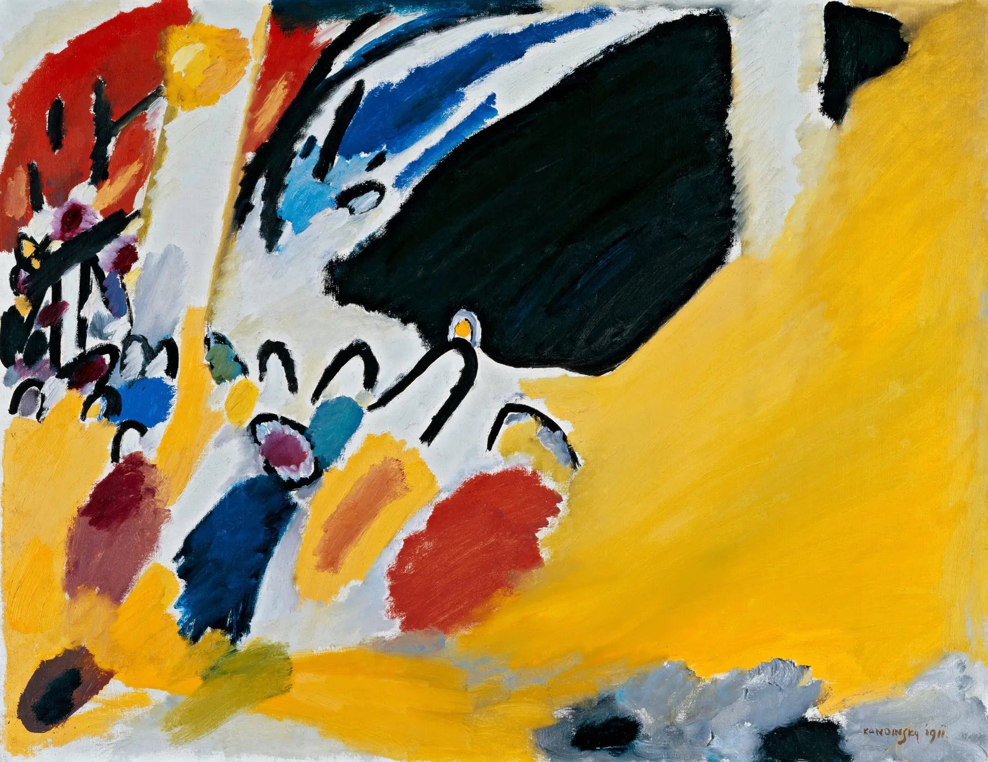Reproduction du tableau « Impression III - Vassily Kandinsky » par Alpha Reproduction en peinture à l’huile