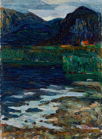 Reproduction du tableau « Kochel-Schlehdorf - Vassily Kandinsky » par Alpha Reproduction en peinture à l’huile
