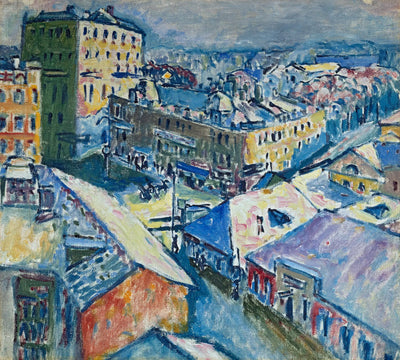 Reproduction du tableau « Place Zoubovsky - Vassily Kandinsky » par Alpha Reproduction en peinture à l’huile