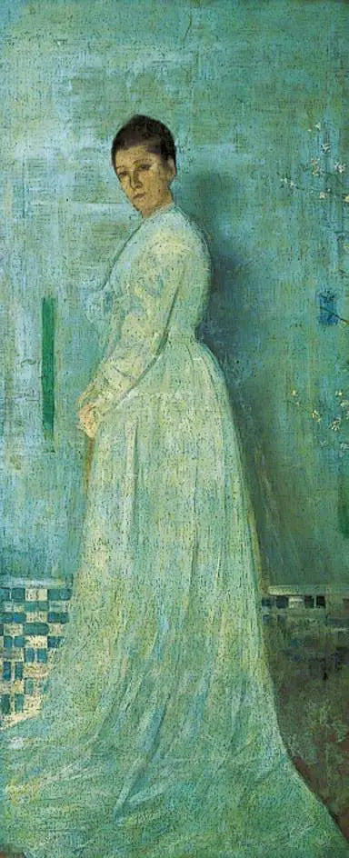 Reproduction du tableau « Harmonie en blanc et bleu - James Abbott McNeill Whistler » par Alpha Reproduction en peinture à l’huile