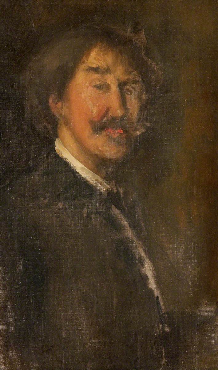 Reproduction du tableau « Autoportrait - James Abbott McNeill Whistler » par Alpha Reproduction en peinture à l’huile